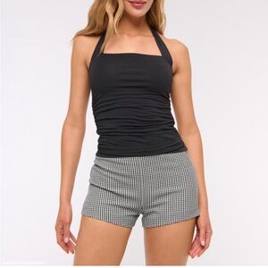 !!!ISO!!! Abercrombie & Fitch Stretch Gingham Microshorts Size 26